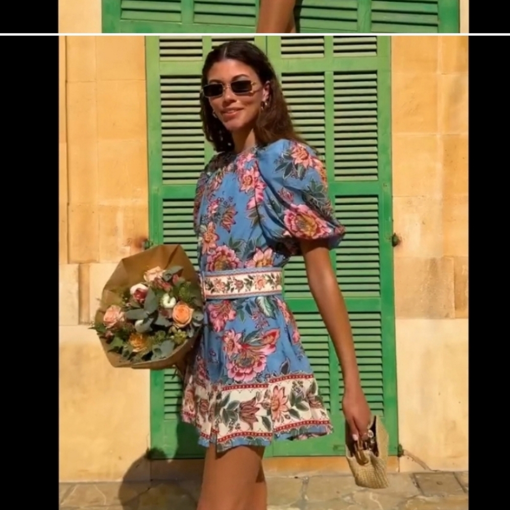 Farm Rio Floral Minidress - Picture 4 of 7